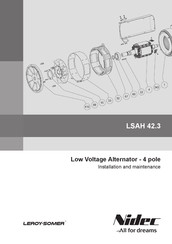 Leroy-Somer Nidec LSAH 42.3 Installation And Maintenance Manual