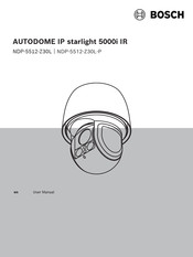 Bosch AUTODOME IP starlight 5000i IR User Manual