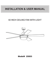 Monte Carlo Fan Company 25003 Installation & User Manual