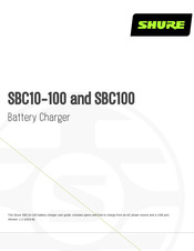 Shure SBC10-100 Manual
