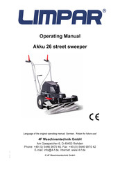 4F Maschinentechnik LIMPAR Akku 26 Operating Manual