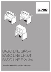bPro BASIC LINE EKV-4 Translation Of The Original Operating Instructions