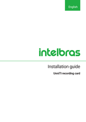 Intelbras UnniTI 3000 Installation Manual