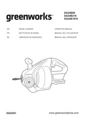 GreenWorks DA24B210 Operator's Manual