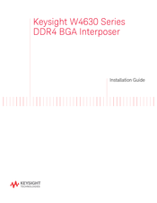Keysight W4630 Series Installation Manual