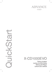 Advance Paris X-CD1000EVO Quick Start Manual