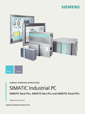 Siemens SIMATIC Rack PCs Compact Operating Instructions