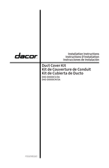 Dacor DHD-D0000CS/DA Installation Instructions Manual