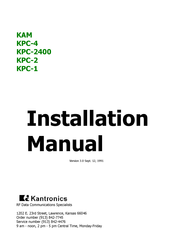 Kantronics KPC-1 Instruction Manual