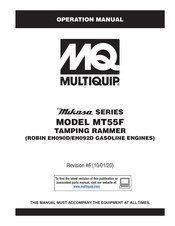 MQ Mikasa MT55F Operation Manual