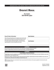 MTD Pro Z Series Operator's Manual