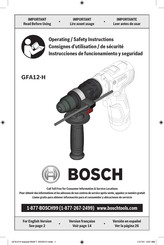 Bosch SDS-plus GFA12-H Operating/Safety Instructions Manual
