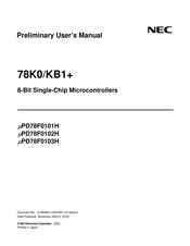 NEC yPD78F0102H Preliminary User's Manual