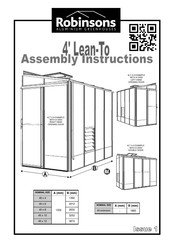 Robinsons 4' Lean-To Assembly Instructions Manual