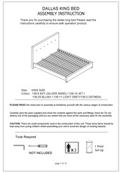 Target Furniture 139-3 OATMEAL Assembly Instruction Manual