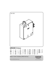 Grohe Ondus 36 065 Installation Instructions Manual