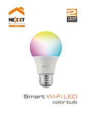 Nexxt Smart Wi-Fi LED color bulb Manual
