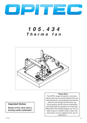 Opitec Thermo fan 105.434 Manual