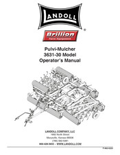 Landoll Brillion 3631-30 Operator's Manual