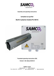 SAMCO2 PL1001A Assembly And Operating Instructions Manual