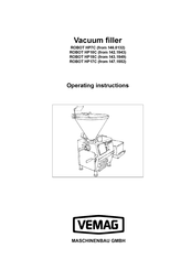 VEMAG 142.1543 Operating Instructions Manual