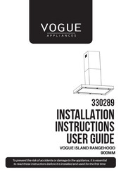 Vogue 330289 Installation Instructions & User Manual