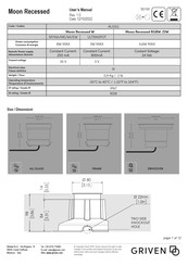Griven Moon Recessed DW User Manual