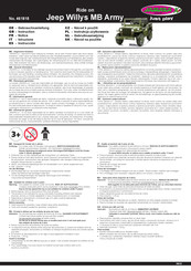 Jamara Jeep Willys MB Army Instruction Manual