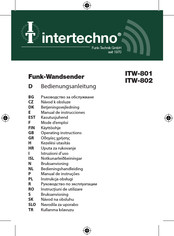 INTERTECHNO ITW-801 Operating Instructions Manual