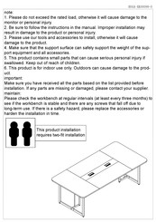 Tribesigns HOGA-XK00099 Assembly Instructions Manual