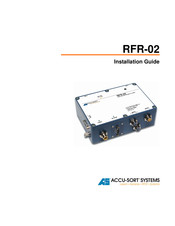 Accu-Sort RFR-02 Installation Manual