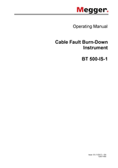 Megger BT 500-IS-1 Operating Manual