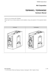M2I TOPRHWS Hardware Manual