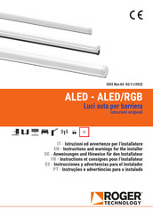 Roger ALED/12C Instruction And Warnings For The Installer
