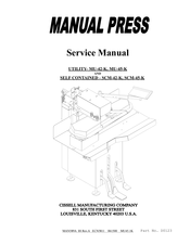 Cissell SELF CONTAINED SCM-45-K Service Manual