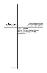 Dacor DHD-D0000IS/DA Installation Instructions Manual