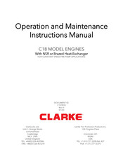 Clarke C18 Operation And Maintenance Instruction Manual