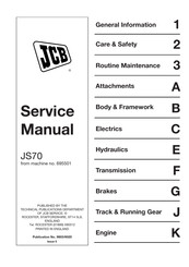 Jcb JS70 Service Manual