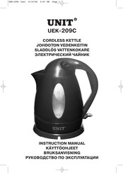 Unit UEK-209C Instruction Manual