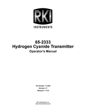 RKI Instruments 65-2333 Operator's Manual