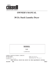 Cissell L28DPS30G Owner's Manual