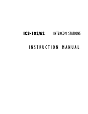 Vitec Multimedia ICS-102/62 Instruction Manual