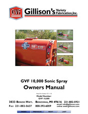 Gillison's Variety Fabrication GVF 10,000 Owner's Manual