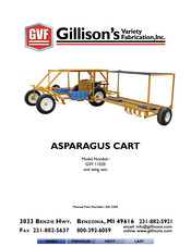 Gillison's Variety Fabrication GVF 11020 Manual