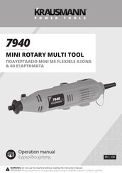 KRAUSMANN 7940 Operation Manual