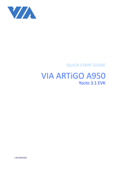 VIA Technologies ARTiGO A950 Quick Start Manual