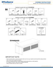 Officesource EVH400AGG Assembly Instructions