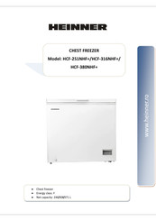 Heinner HCF-251NHF+ Manual