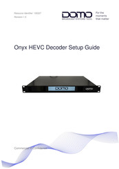 Domo Onyx HEVC Setup Manual