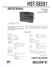 Sony HST-SE581 Service Manual